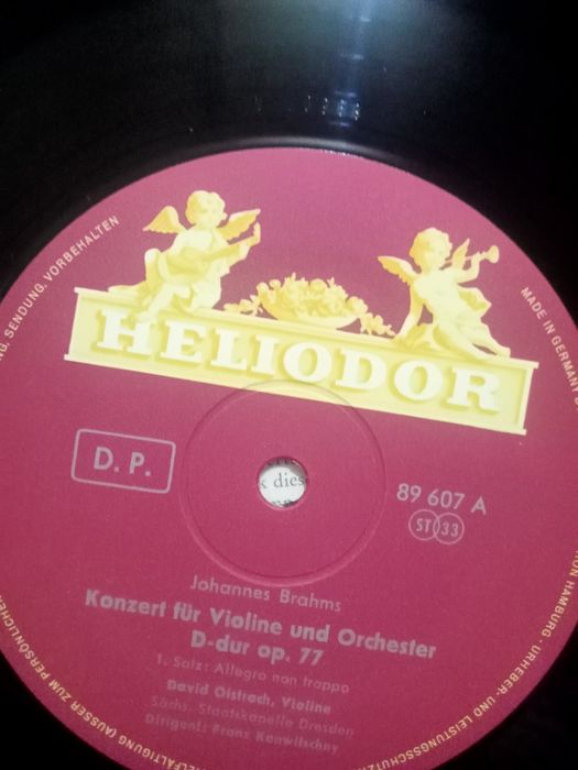 Брамс концерт для скрипки с оркестром David Oistrach