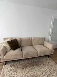 Sofa 3 lugares Area bege