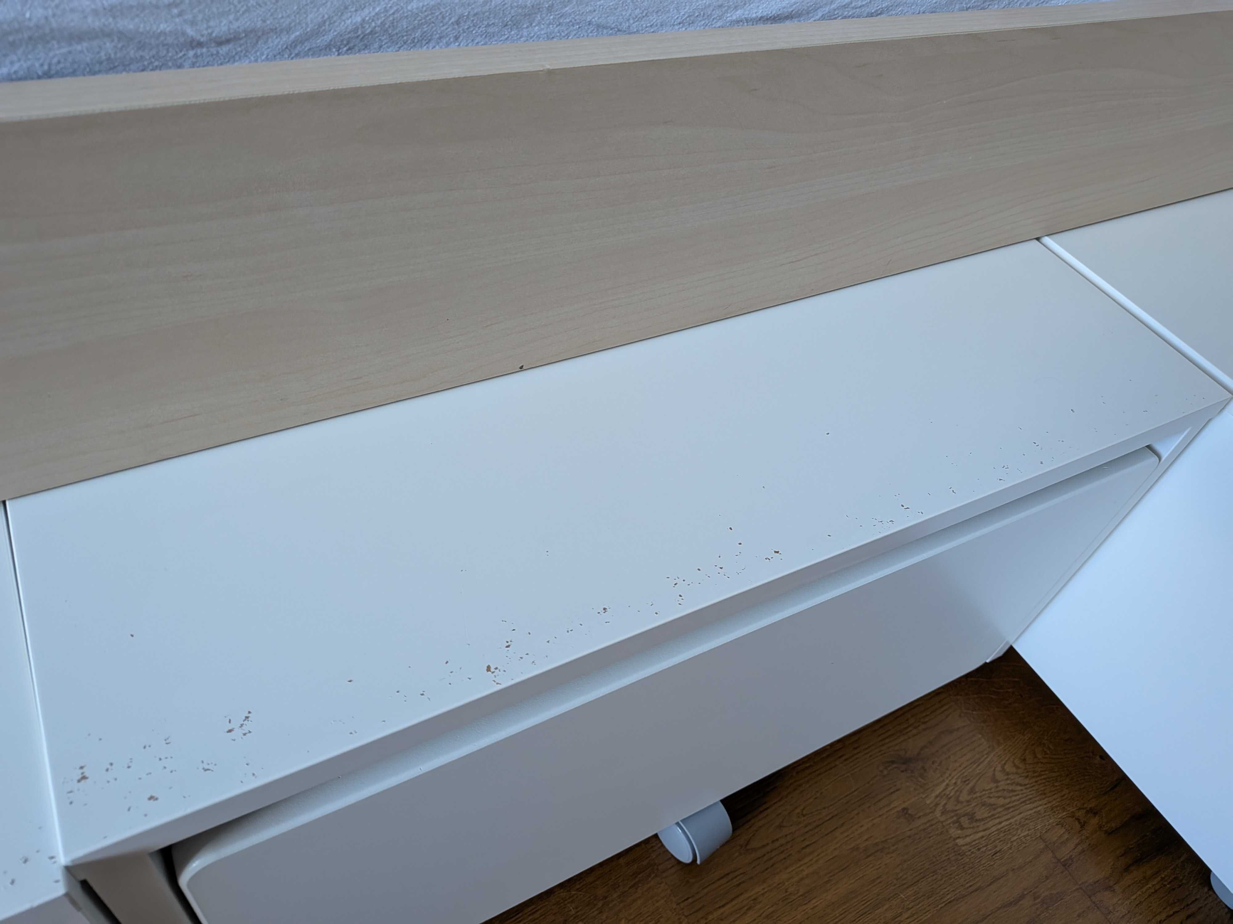 Łóżko Ikea Slakt z 3 pojemikami 90cm x 200cm bez materaca
