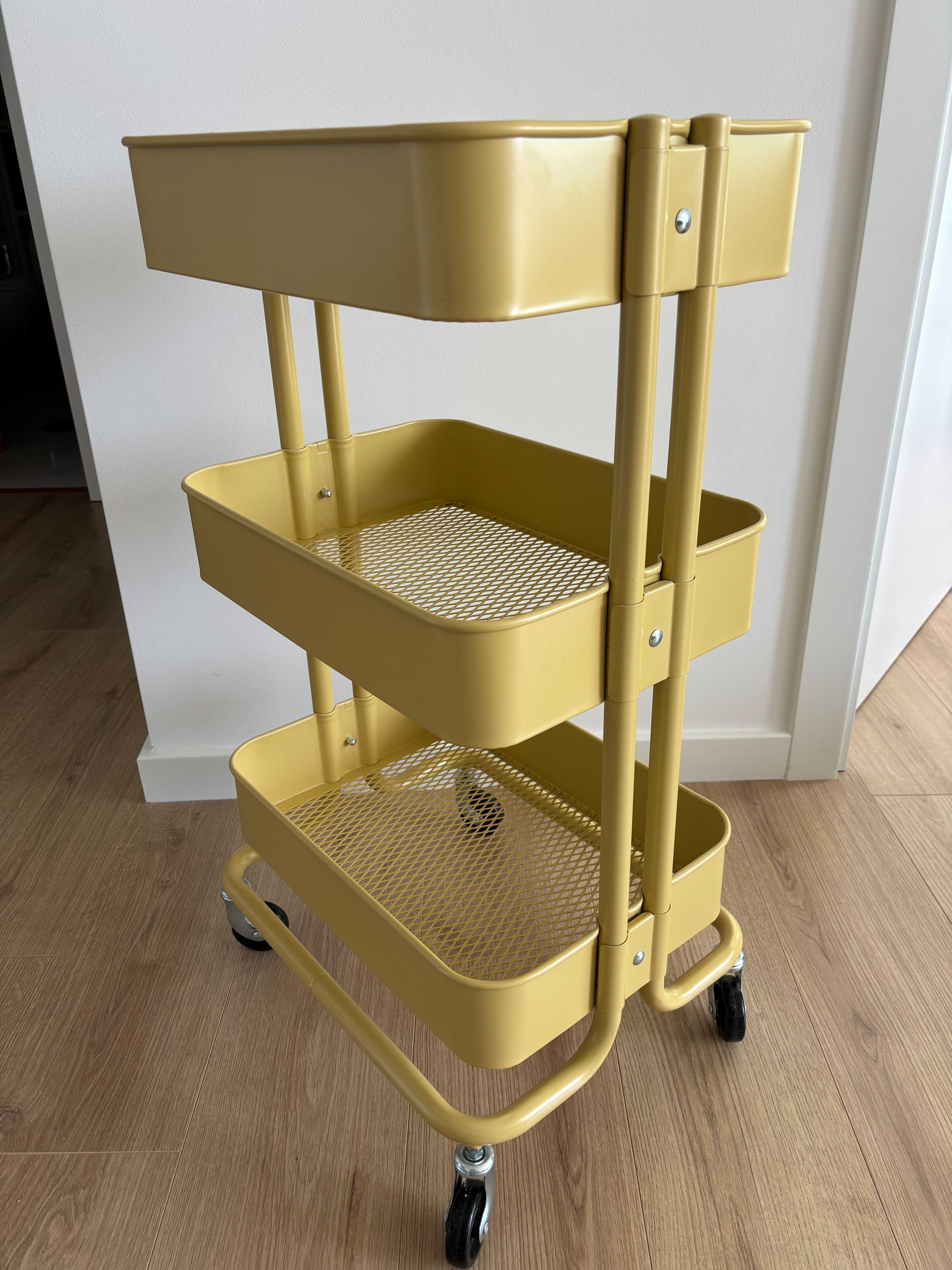 RÅSKOG Carrinho amarelo, 35x45x77cm - IKEA