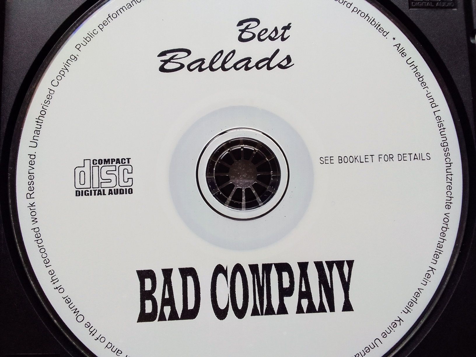 BAD COMPANY "Best Ballads". CD Audio.