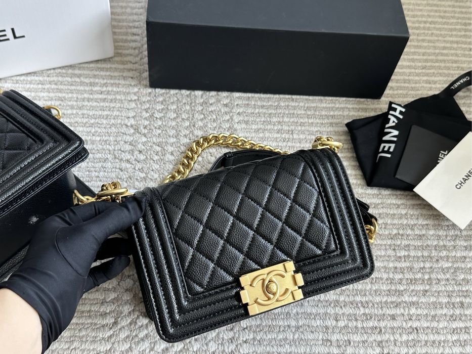 Жіноча сумка Chanel Boy 25×20 | Чорна класика