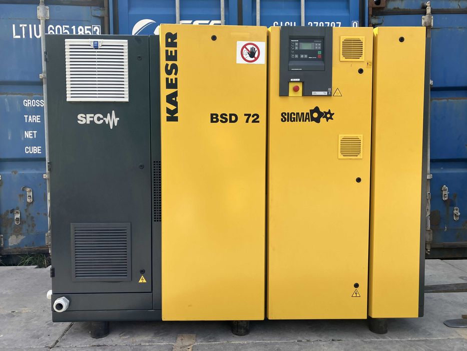 Kompresor śrubowy Kaeser BSD 72 SFC SPRĘŻARKA 6,76 m3/min 37 kW 8.5bar
