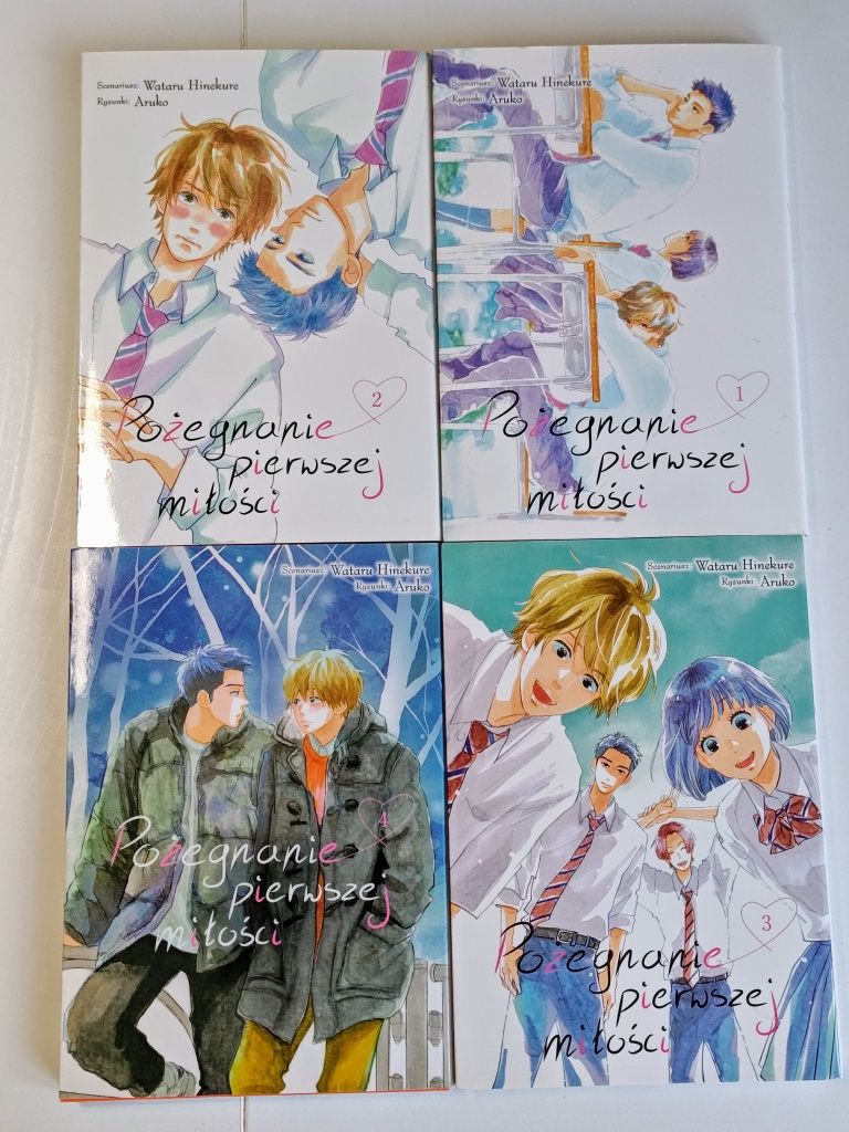 Pożegnanie pierwszej miłości tom.1,2,3,4 Manga Anime