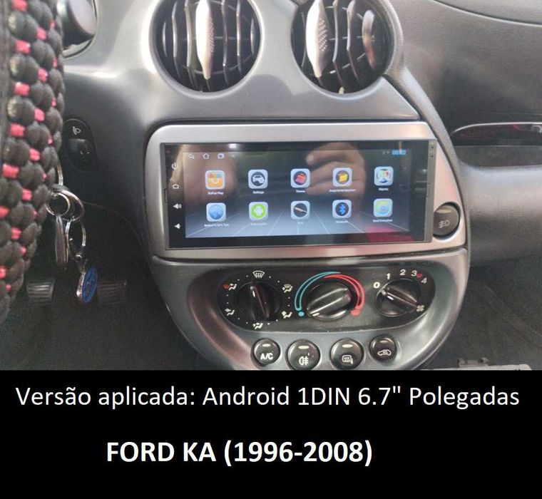 (NOVO) Rádio 1DIN Ford KA • (1996 a 2016) • Android GPS (2DIN)