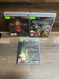 PlayStation Ps 3 Diablo III, Starhawk, Obcy Izolacja!