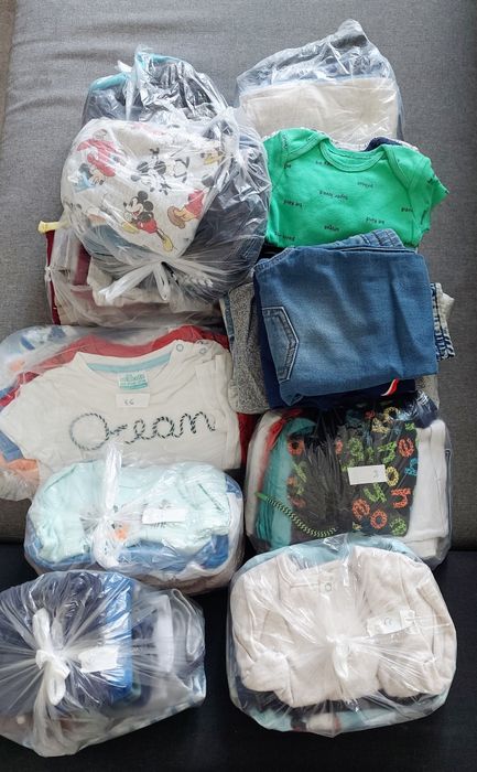 Paka ubrań dla chłopca ok. 120szt. Od r. 62 do 92