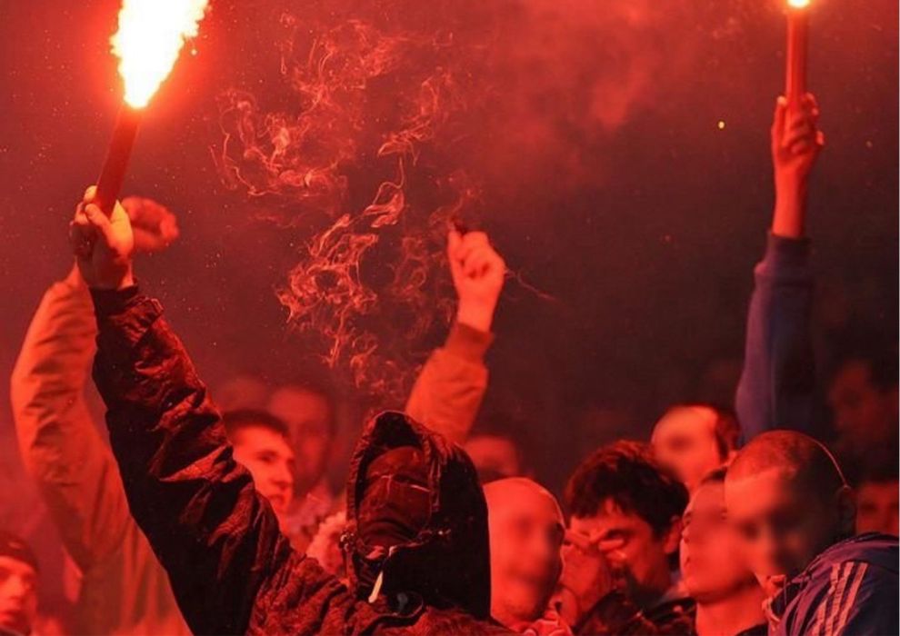 Фаер, фальшфаєр, фаєра сигнальный огонь с чекой