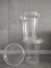 пластикові  стакани 0.350 для напоїв з кришкою