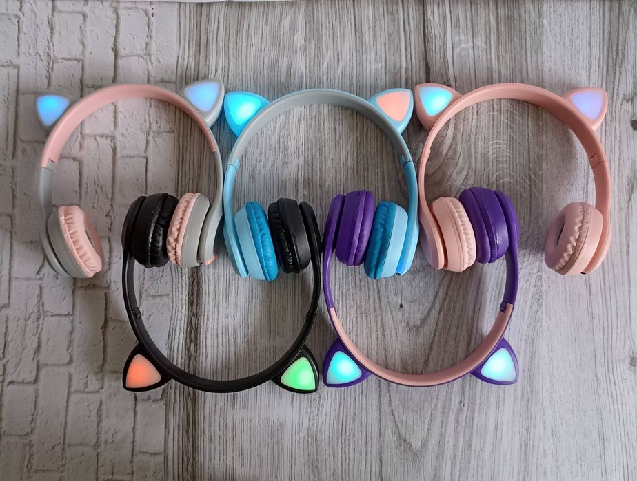 Новые безпроводные P47 Y47 детские наушники Bluetooth MP3 Кошачьи Ушки