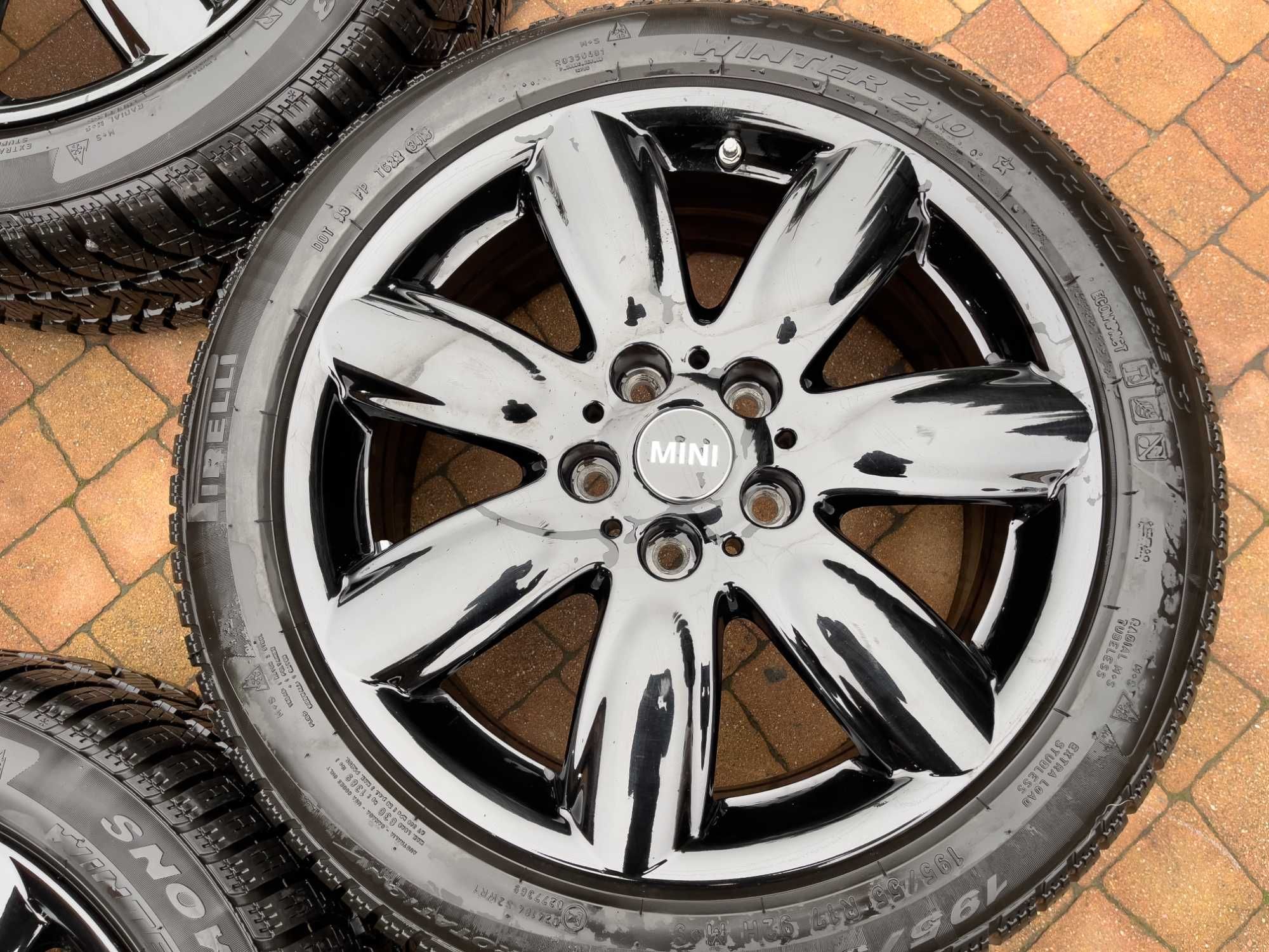 3640. Alufelgi 17" Mini Clubman BMW oryginalne czarne 5x112 7J ET47