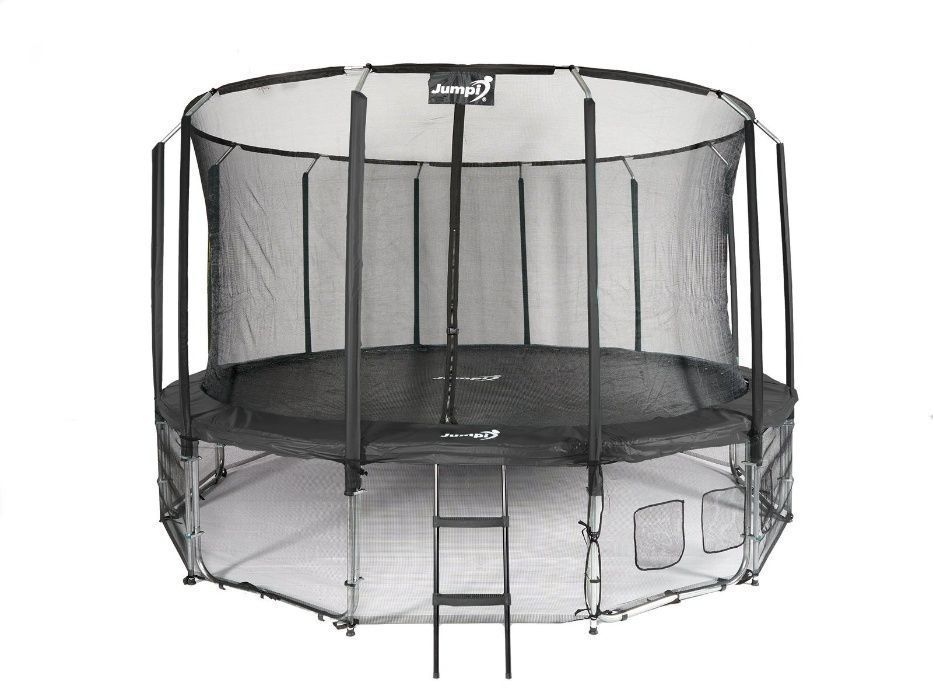 Trampolina Ogrodowa 487cm/16ft czarna Maxy Comfort Z Wewnętrzną siatką