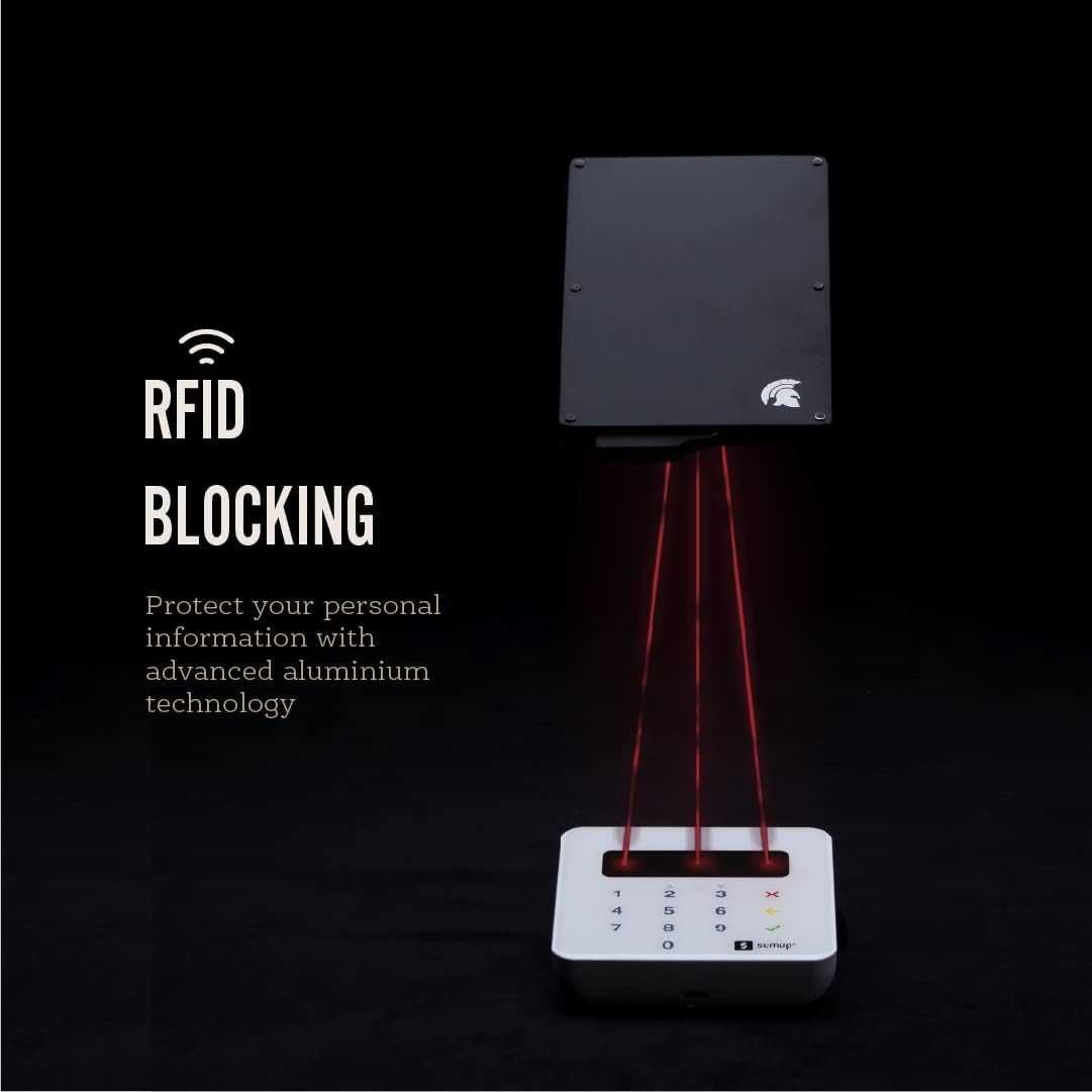 Etui blokujące karty RFID, stylowy smukły por POWR