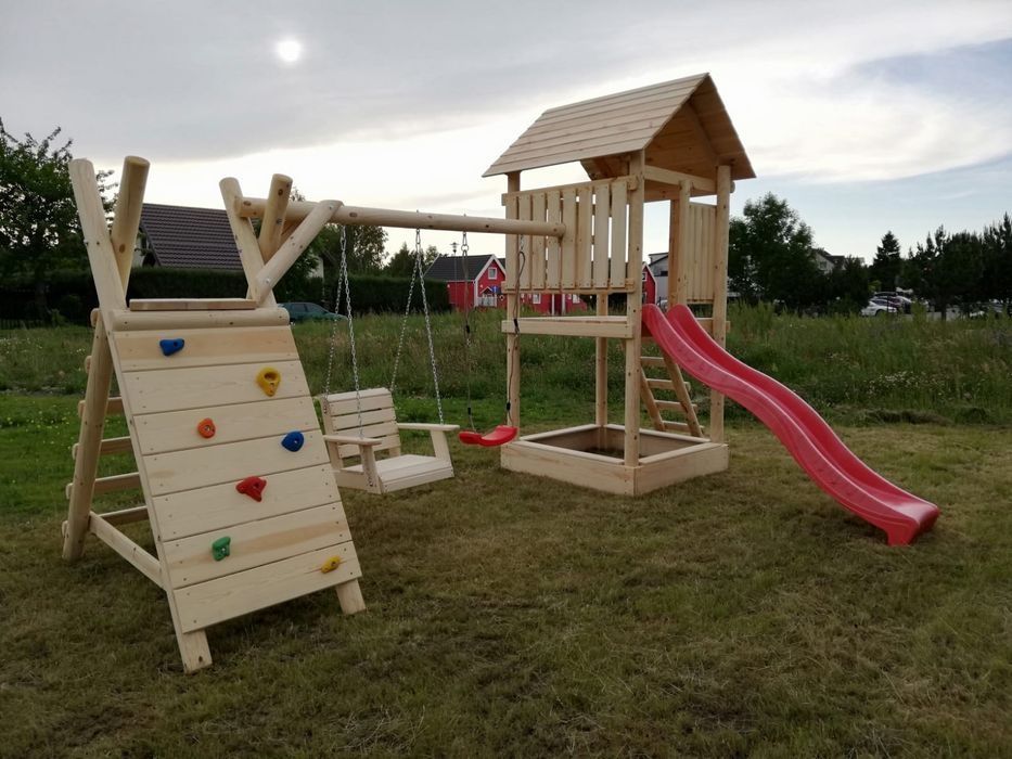 Meble ogrodowe, plac zabaw, huśtawka, stół ławki