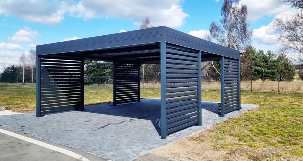 Carport 6x6 - wiata samochodowa garażowa dwustanowiskowa pod wymiar