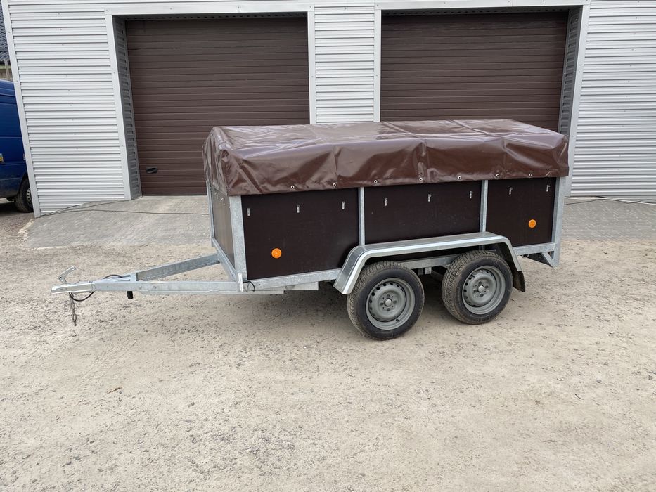 ПРОДАЖ Оцинкований двухвісний причіп німецькі комплектуючі!