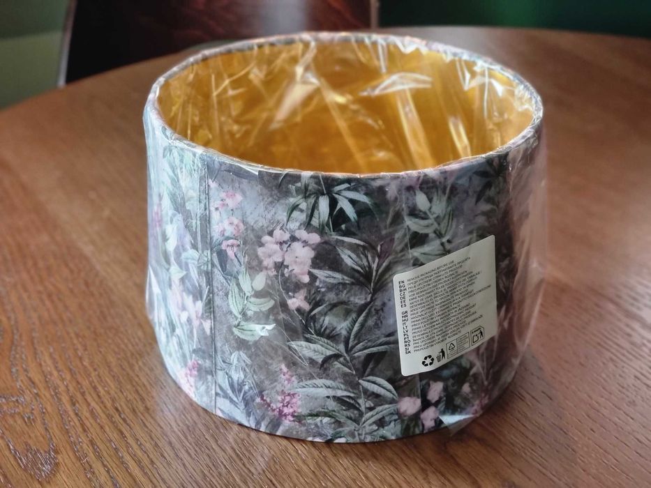 Klosz E14 kwiatowy wzór 25cm