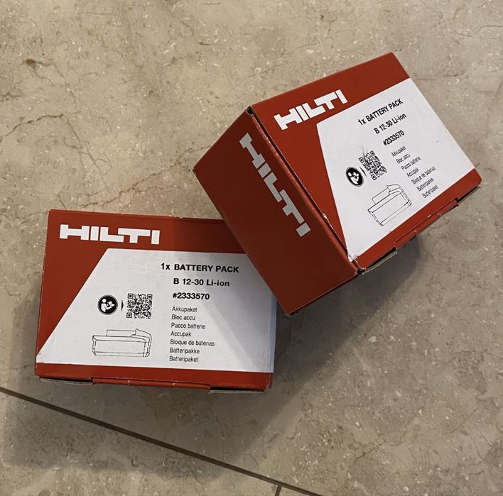 NOWA bateria / akumulator HILTI B12-30 (2,6Ah) - stan fabryczny