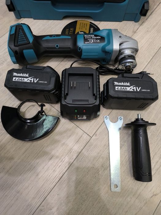 Болгарка аккумуляторная makita DGA 404, 2 аккумулятора
