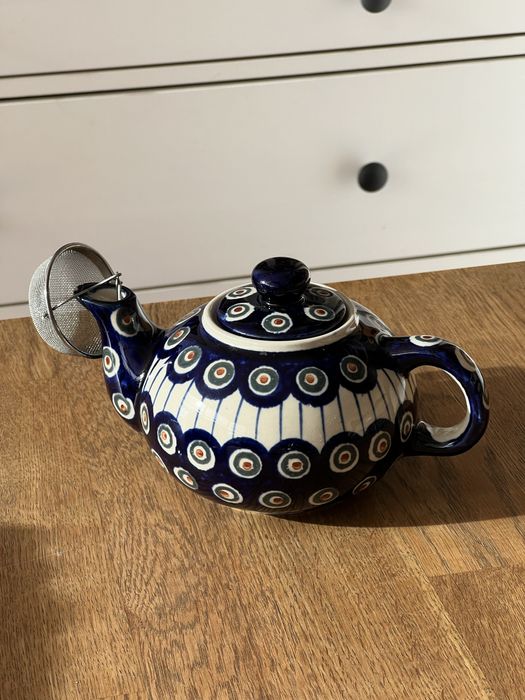 Dzbanek do herbaty  Ceramika Bolesławiec - dek. 8