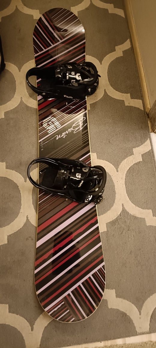 Burton deska snowboardowa z wiązaniami