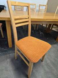 Stół drewniany dębowy 6 krzesłami