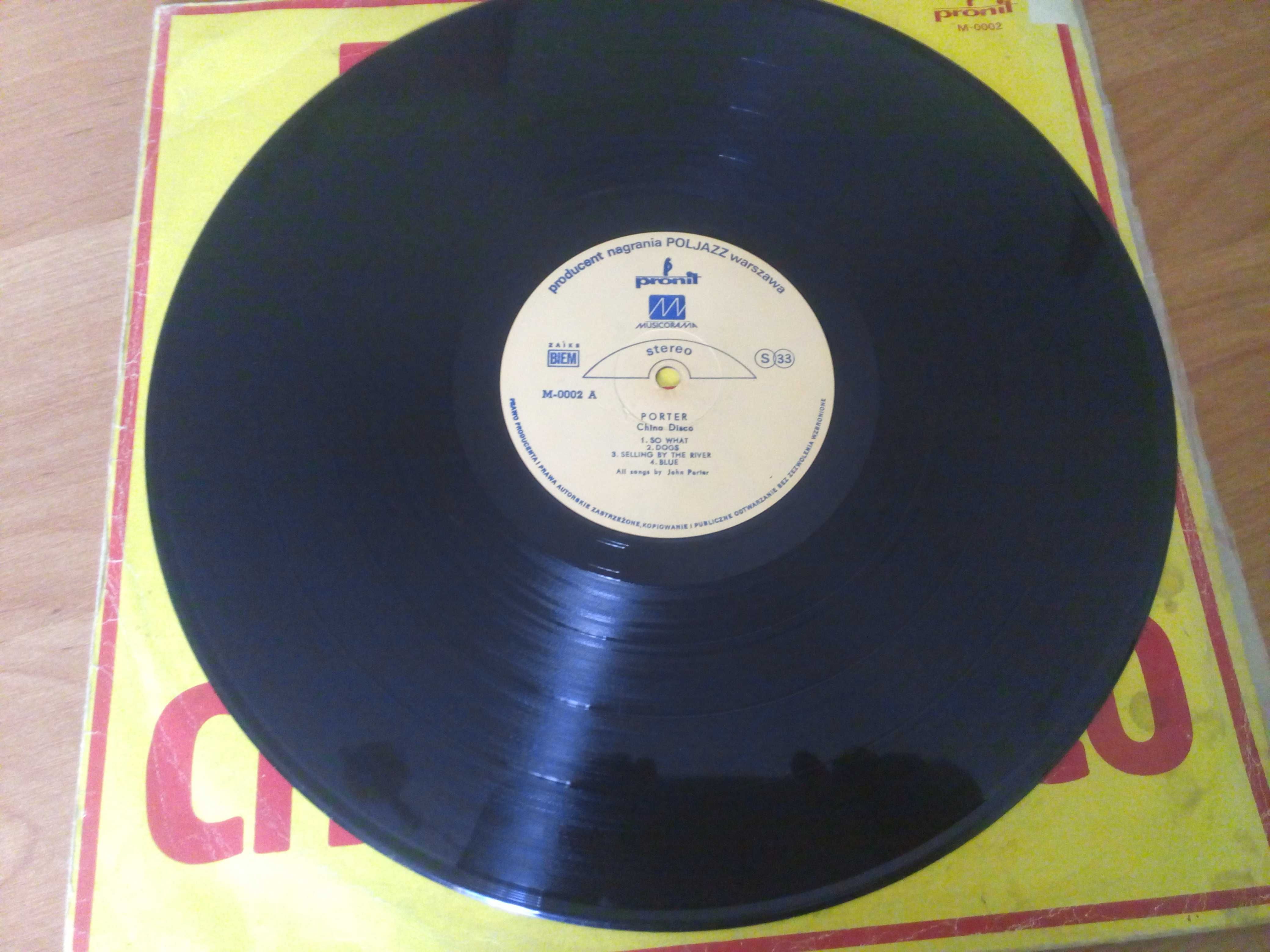płyta winylowa Porter China disco stan VG+/VG-