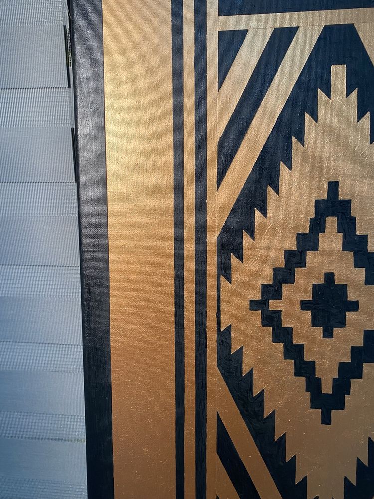 Картина акрилом на полотні з підрамником 70х90см «килим»