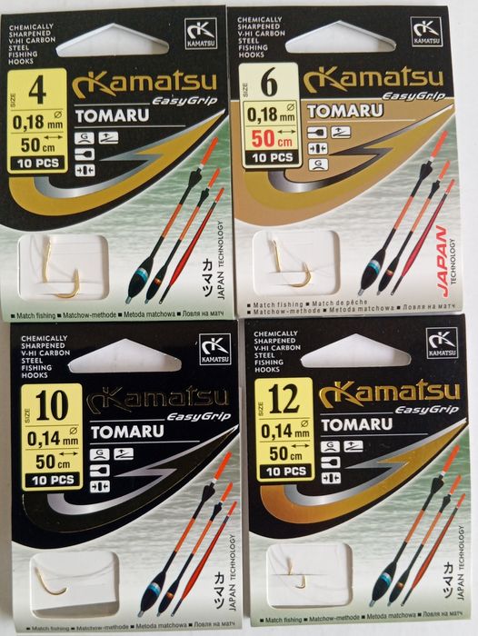 Zestaw haczyków z przyponami Kamatsu Tomaru Match
