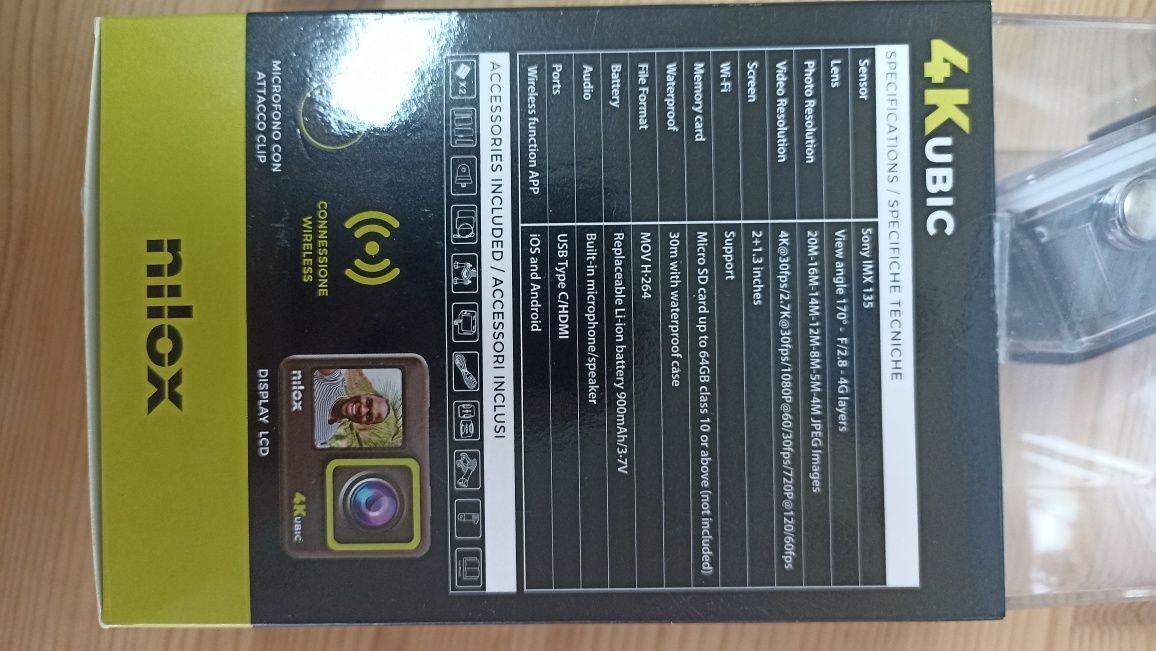 Action cam Nilox 4kubic