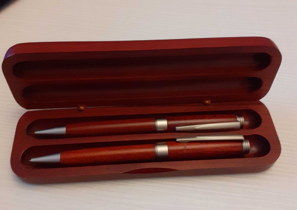 zestaw drewniany długopis i ołówek mechaniczny