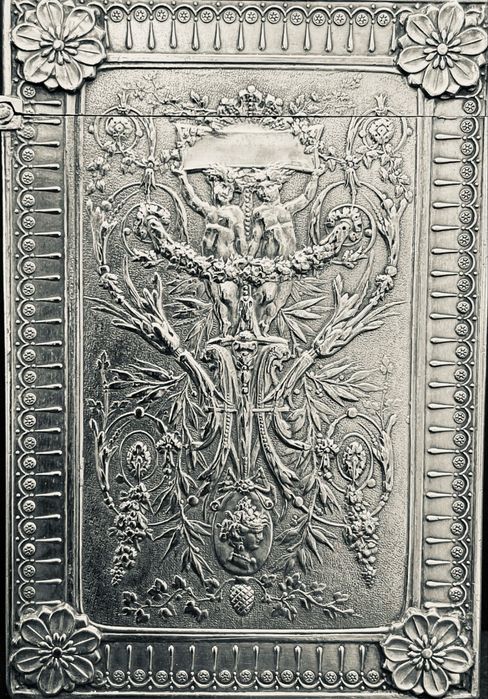 Cartoneira prata punção Birmingham-finais século XIX