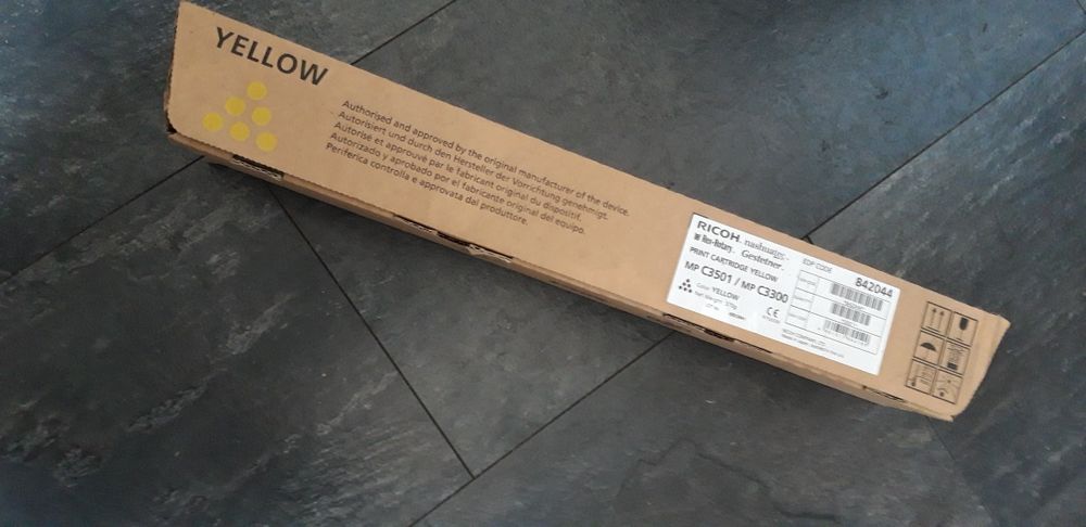 Zapas duży kartridż drukarka ricoh żółty yellow