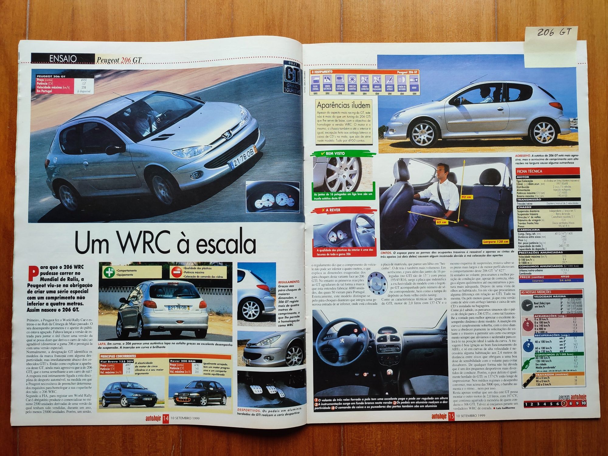 Peugeot 206 2.0 GT WRC n°2265 (1 de 35 em Portugal)