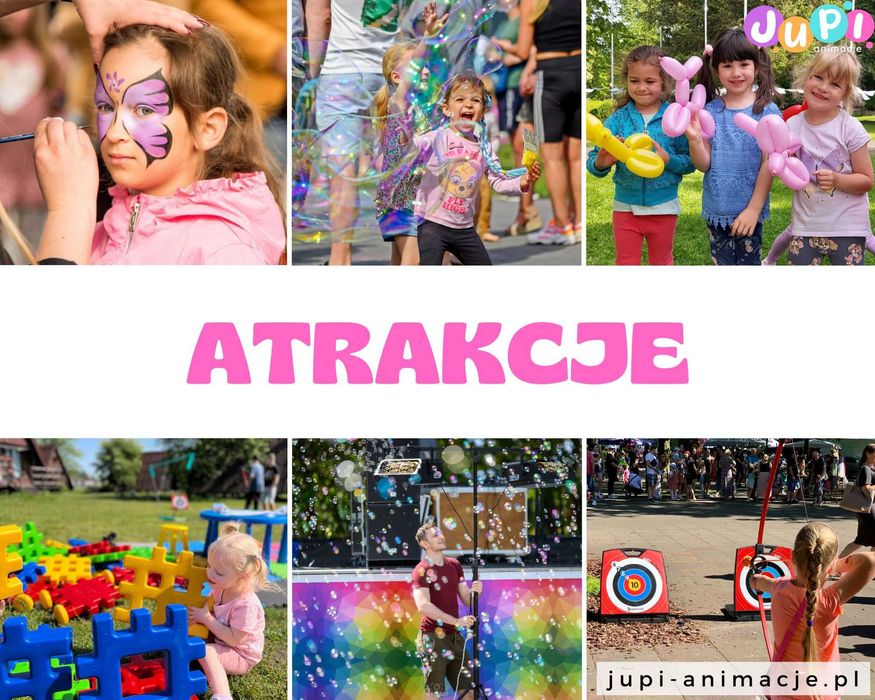 JUPI ANIMACJE - animatorzy, żywe maskotki, atrakcje, warsztaty