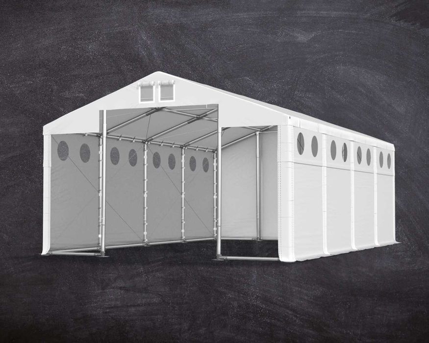 5x8x2,5m Namiot magazyn z doświetleniem hala przemysł wzmocniony SD W+