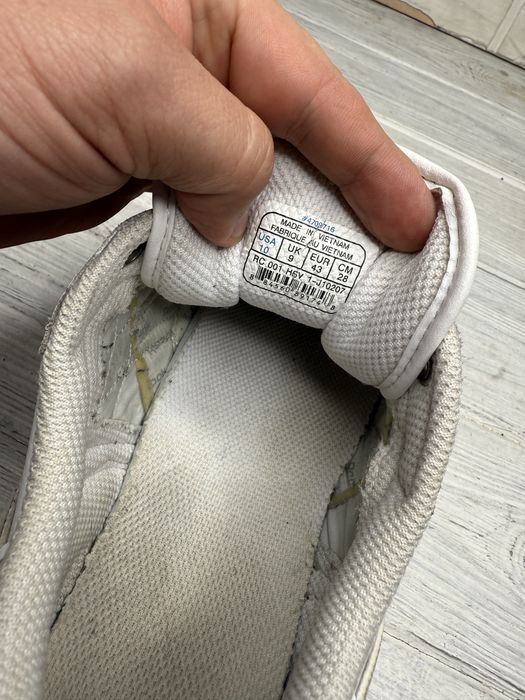Мужские кроссовки reebok white red leather classic
