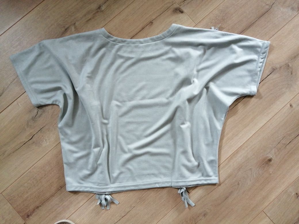 Koszulka oversize zamszowa r. S