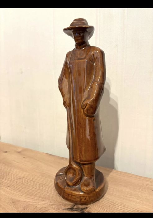 Tułowice porcelit unikatowa duża figurka hutnika prl