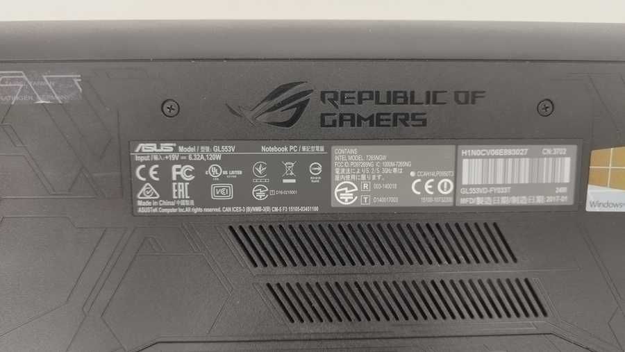 Laptop ASUS ROG GL553V Lublin