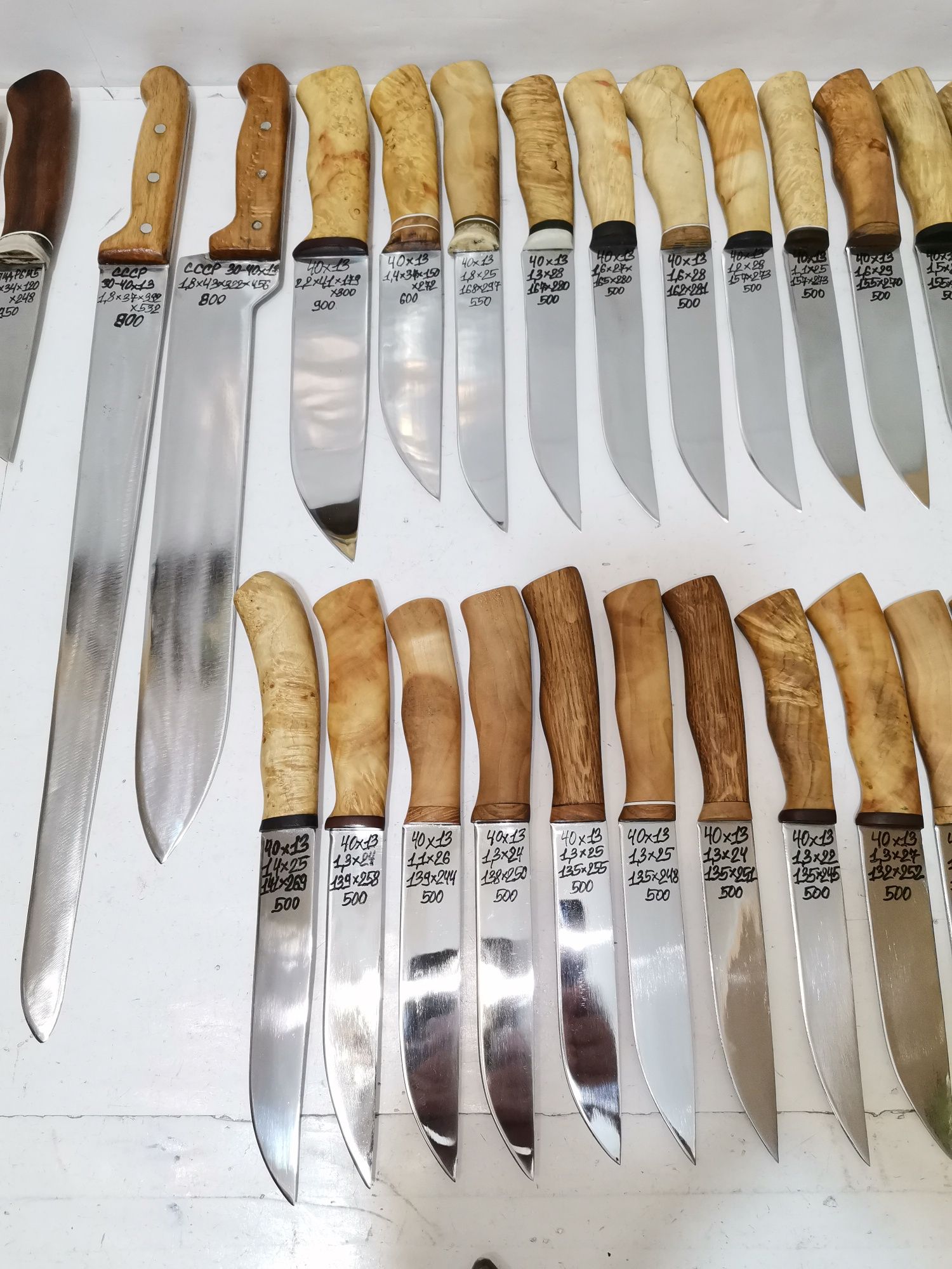 Нож кухонный нержав. 40х13 , быстрорез Р6М5 СССР мясокомбинат. Polkars