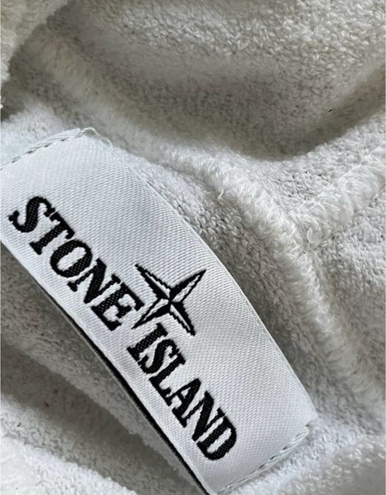 Stone Island біле худі оригінал белое худи