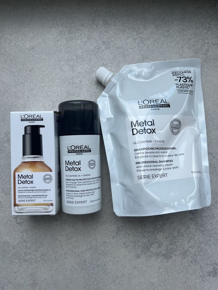 L’oreal Professionel Metal Detox zestaw 3 kosmetyki do włosów