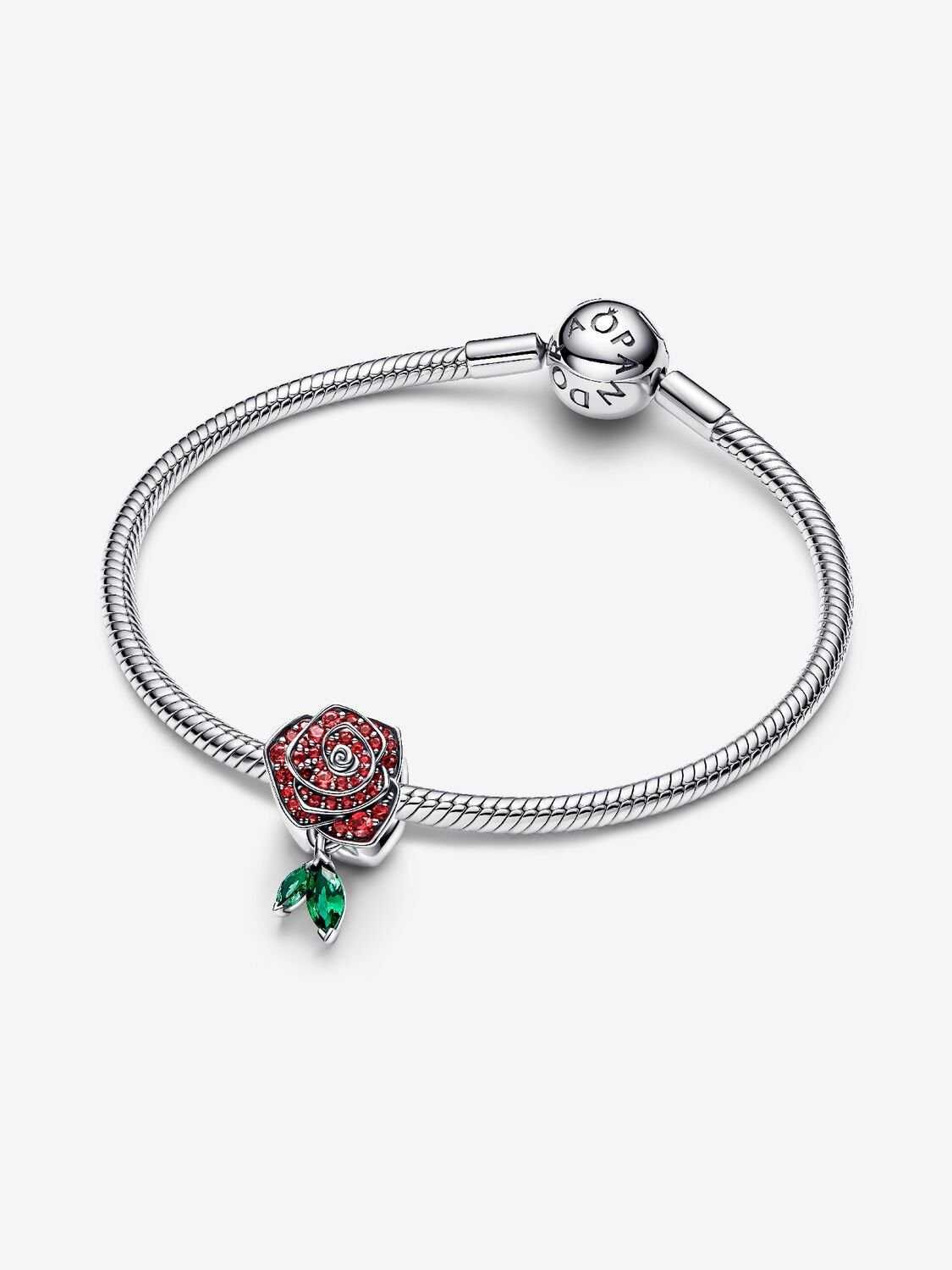 Pandora Charms Lśniąca róża w rozkwicie