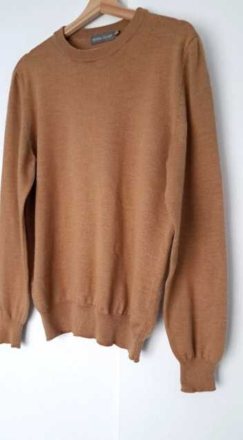 Sweter z merino camel M