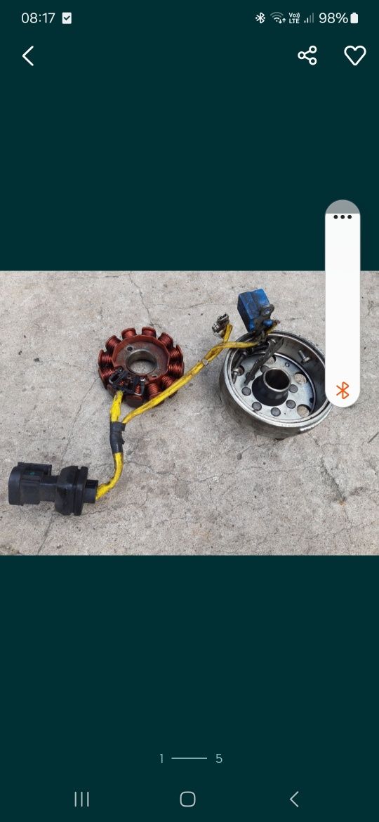 Piaggio 125 x7 x8 x 9 x evo Beverly stator cewki magneto