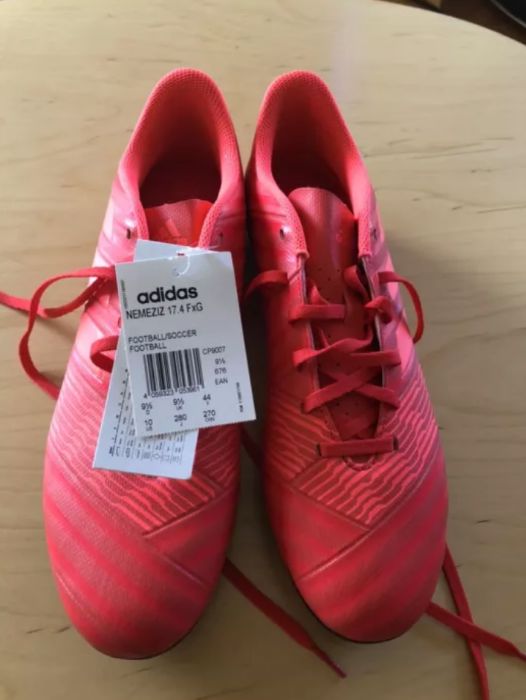 Chuteiras adidas nemeziz 17.4 fxg vermelhas, futebol NOVAS 44