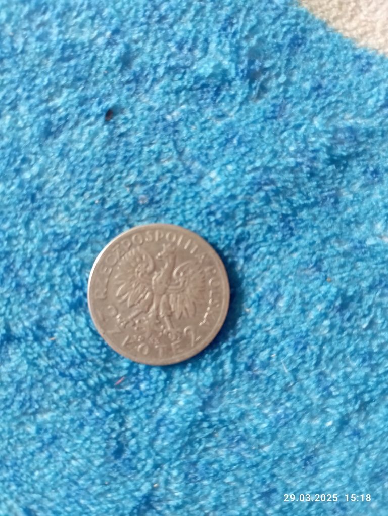 2 zł 1933 głową kobiety