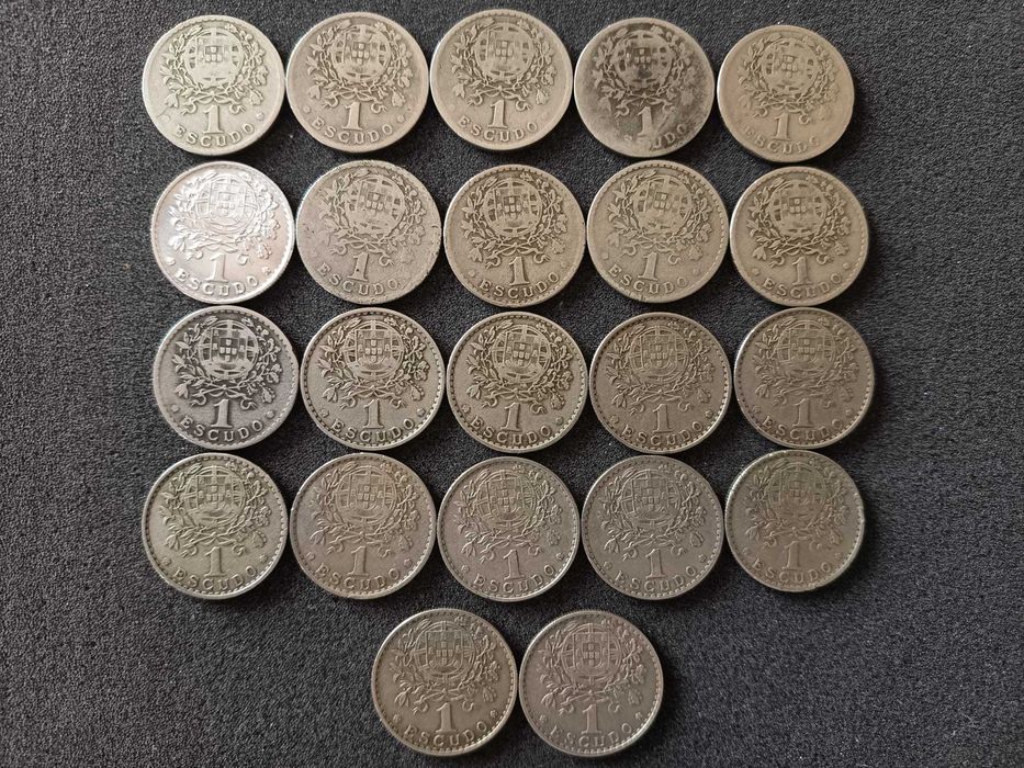 Coleção completa de 1$ Alpaca (22 moedas) a de 1$ de 1935 é CÓPIA