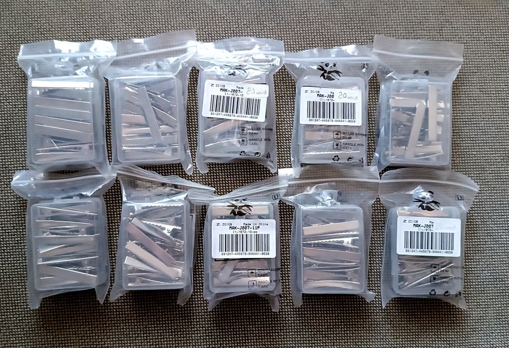 Lote de 350 ganchos / molas de cabelo para personalizar